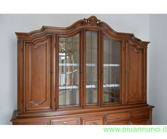 Mobile sala vetrina Credenza misure larg. 240 cm.