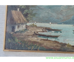 Quadro   olio su  tavola   firmato G Singaulf   .