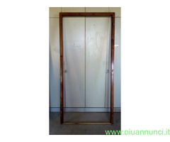 Portone in Legno Massello di Pino completo di tutt