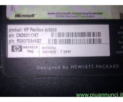 HP DV5000 x pezzi ricambio