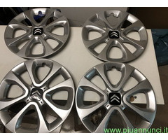 COPRICERCHI-COPPE DA 15 -ALLUMINIO X CITROEN C3