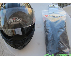 CASCO-AIROH SC66 CARB-KEVLAR+GUANTI-DAINESE-JERICO