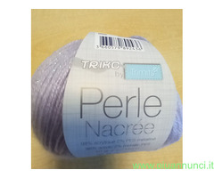 7 Gomitoli Filo Trico Trimits Perle Nacree Violet