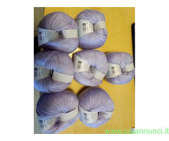 7 Gomitoli Filo Trico Trimits Perle Nacree Violet