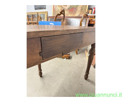 Antica console mezzaluna in castagno Luigi Filippo