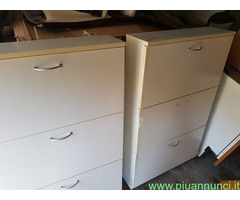 SCARPIERE BIREX DUE COLOR BIANCO 110X60X18