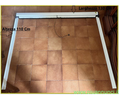 Zanzariera in alluminio a rullo 130x110