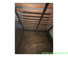LETTO CASSETONE TAPPEZZATO 1P/MEZZO +COMOD+TRASPOR