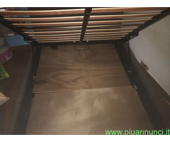 LETTO CASSETONE TAPPEZZATO 1P/MEZZO +COMOD+TRASPOR