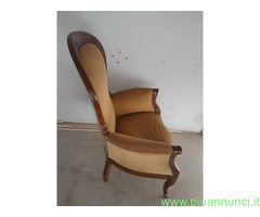 Poltroncina Legno e Velluto in ottimo stato