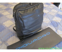 ZAINO PIQUADRO MOD-LQ 6236 IN PELLE BLU ORIGINALE