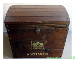 Bauletto per bottiglie vino Antinori tutto in legn