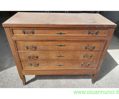Cassettone Specchiera Antico in legno senza  piano