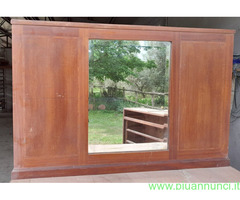 Cassettone Specchiera Antico in legno senza  piano