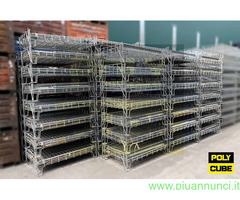 Ceste in filo metallico zincate usate