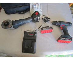 TRAPANO AVVITATORE+SMERAGLIATRICE BOSCH 18 VOL 2,0