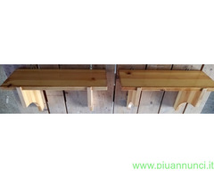 Mensole in legno massello di Pino complete di tutt