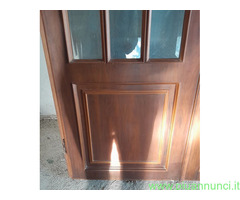 Porta Doppia Vetrata all'inglese in legno Noce in