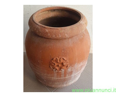Antico Vaso Orcio Ziro in terracotta Toscano