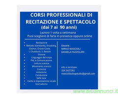 CorsoIscrizioni Corsi professionali di Recitazione e spettacolo! Con diploma