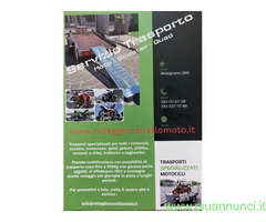 Servizio trasporto e noleggio carrello moto