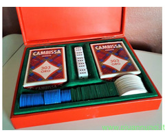 Cofanetto gioco vintage carte vergini CAMBISSA &C