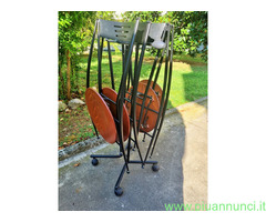 Set N°4 sedie pieghevole Calligaris design anni