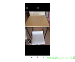 Tavolo alto 67x67 2 sedie in ecopelle variabile