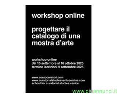 CorsoProgettare il catalogo di una mostra d’arte – workshop online