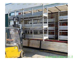 Scaffale porta barre sovrapponibile