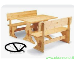 Tavoli e panche legno  per ristoranti,  pub, birre