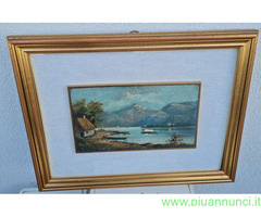 Quadro   olio su  tavola   firmato G Singaulf   .