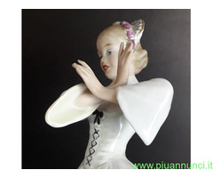 Rara statuetta ballerina ungherese porcellana Wall