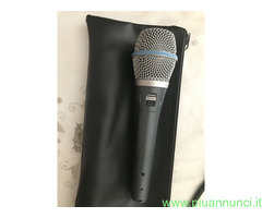 MICROFONO-SCHURE-MOD BETA-87+CAVI AUDIO-VIDEO-PRO