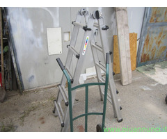 SCALA MULTIFUNZIONE IN ALLUMINIO+CARRELLO MERCI