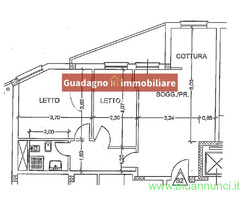 Appartamento mq80 Ristrutturato secondo piano