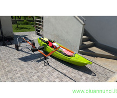 Kayak e carrello trasporto con bici-sellia marina