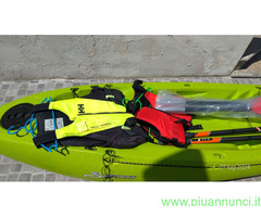 Kayak e carrello trasporto con bici-sellia marina