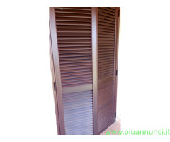 Balcone finestra persiana in alluminio rame bugnat