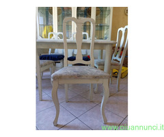 TAVOLO CON SEDIE BIANCO