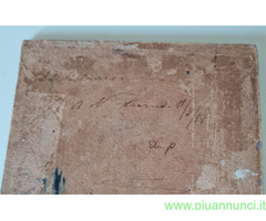 Antico dipinto olio su tavola 11.5.1889 firmato M