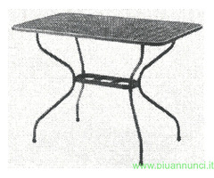 MWH Tavolo lamiera stirata 80x80 cm