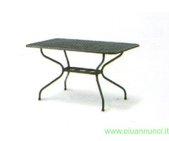 MWH Tavolo lamiera stirata 145x90 cm