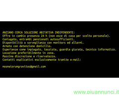 ANZIANO CERCA SOLUZIONE ABITATIVA INDIPENDENTE