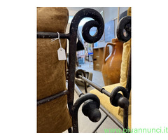 Coppia di poltrone in ferro battuto classiche XX