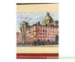 Disegno centro di Roma 1964, Belau, 91x84cm