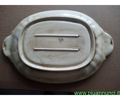 Vassoio Ceramica Capodimonte dipinta a mano e smal