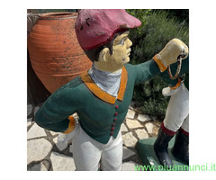 Antica coppia di sculture made in Usa in ghisa da