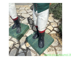 Antica coppia di sculture made in Usa in ghisa da