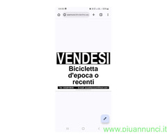 Bicicletta d'epoca o recenti
